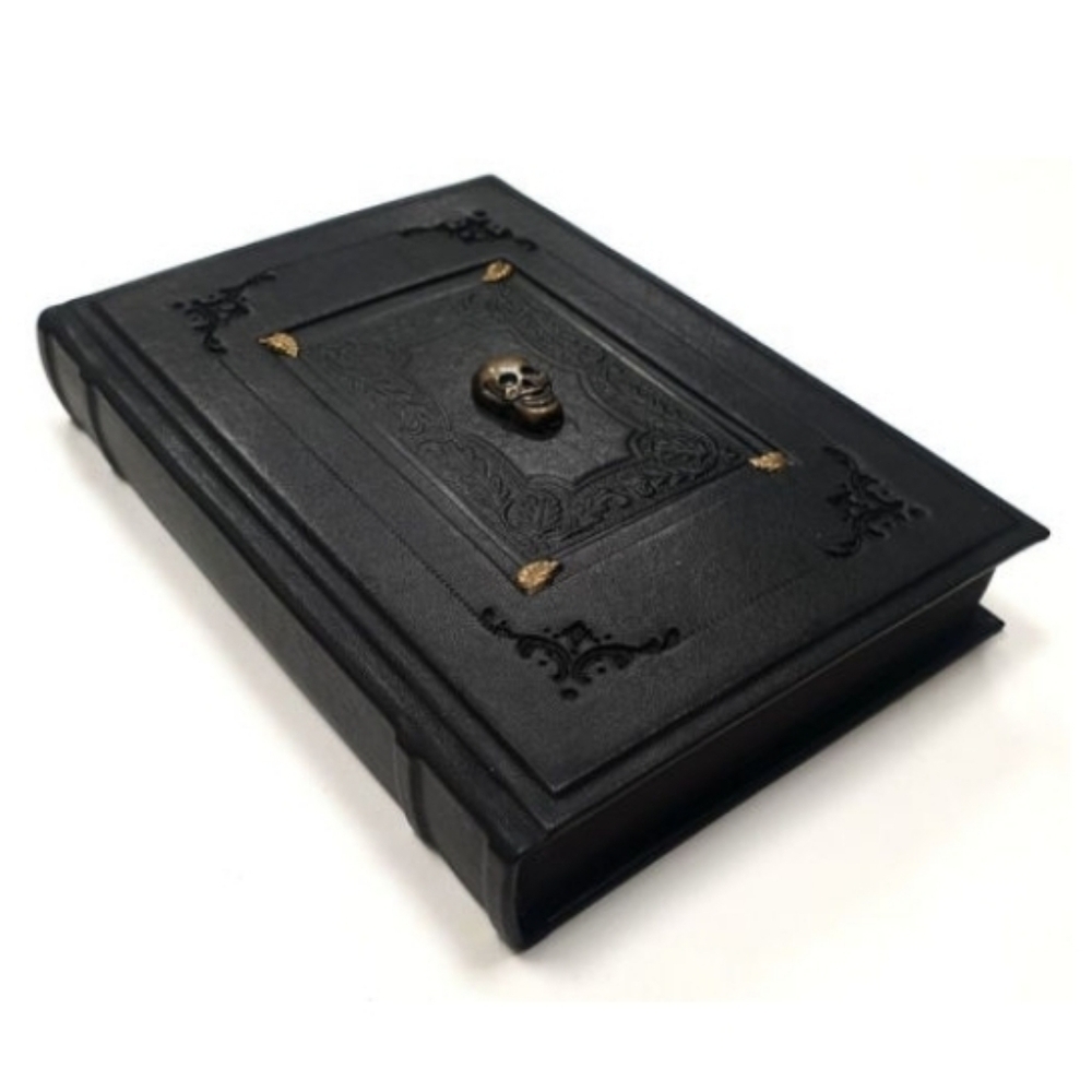 ♥️BUY 2 GET 1 FREE Black Leather Journal - Skull, Retail Price $49.99 USD - Picture 6 of 14